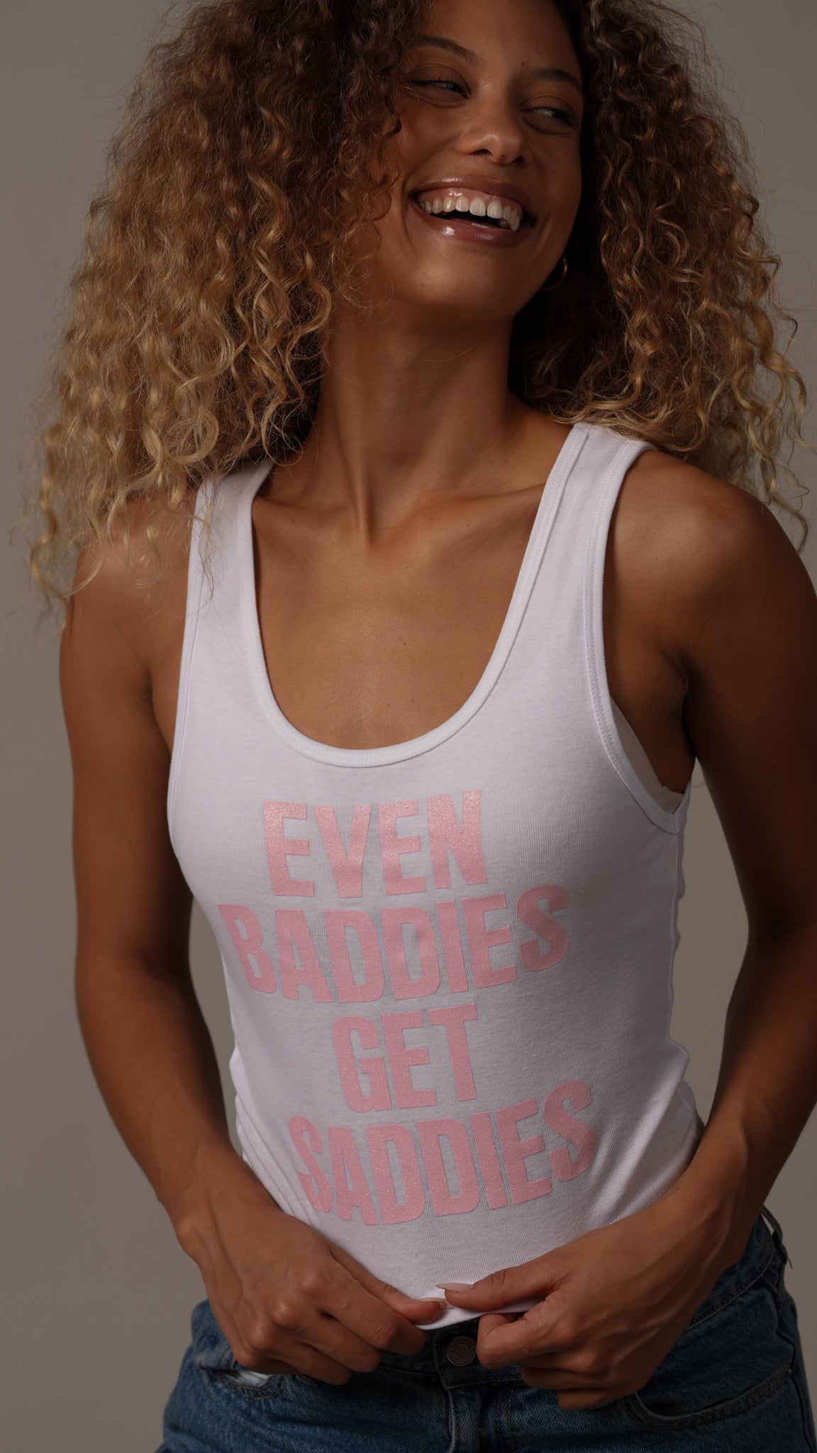 EVEN BADDIES GET SADDIES ™ Tank Top - White – Joe Jonas Official