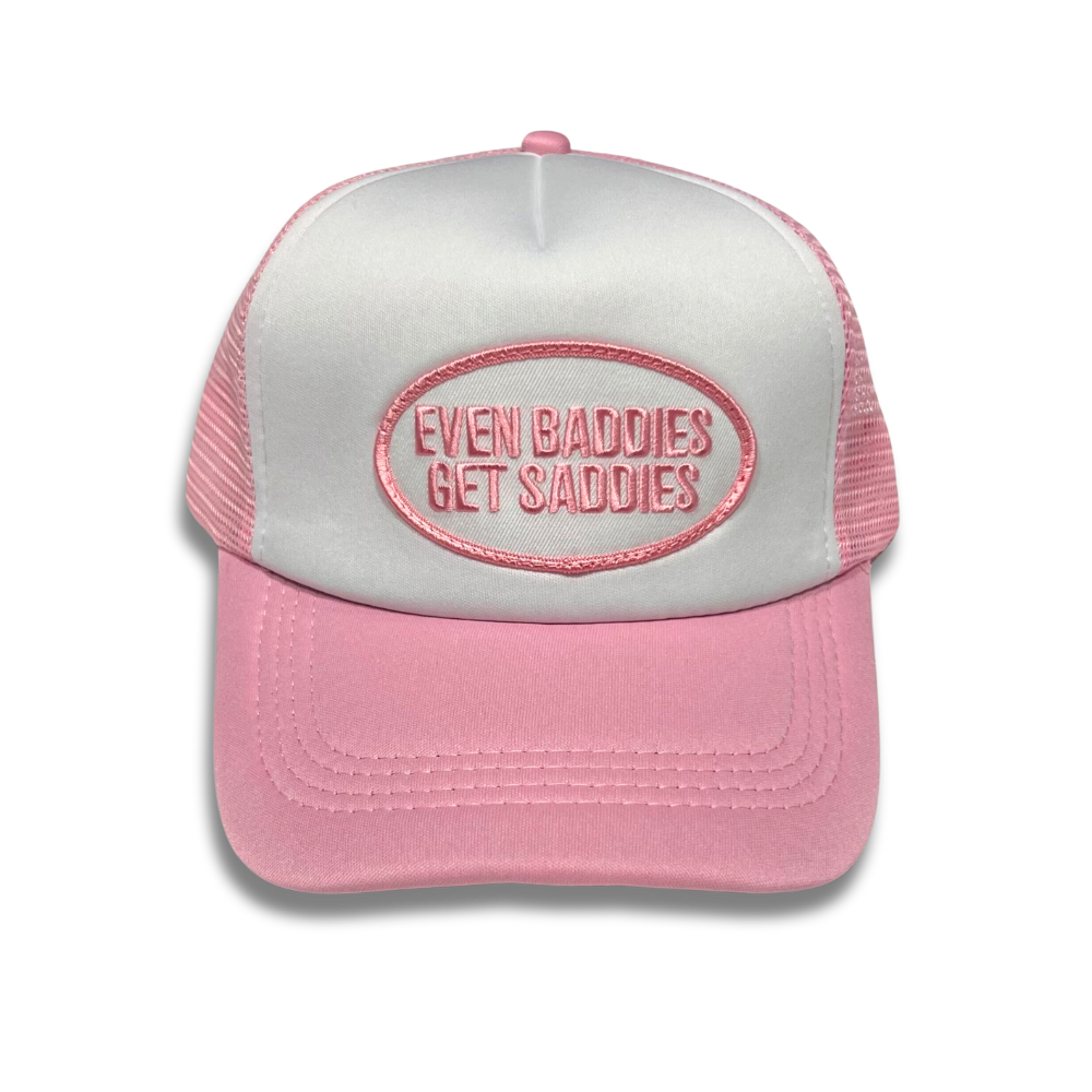 EVEN BADDIES GET SADDIES ™ Logo Trucker Hat – Joe Jonas Official